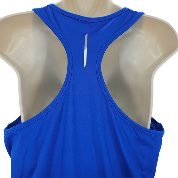 Hind Womans size L Sleeveless Racerback Performance Tank Top Blue Activewear - Picture 5 of 8